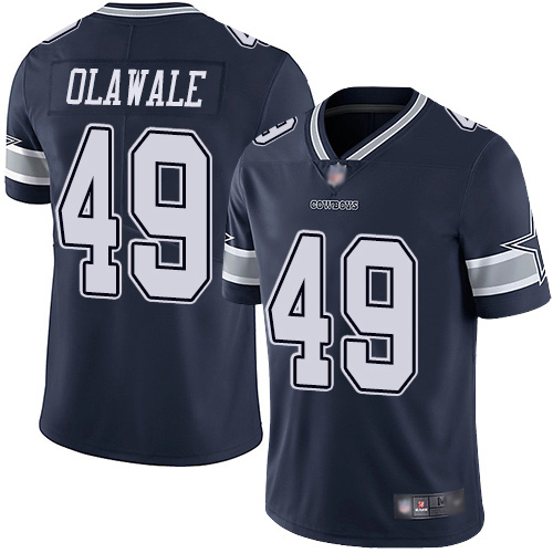 Men Dallas Cowboys Limited Navy Blue Jamize Olawale Home 49 Vapor Untouchable NFL Jersey